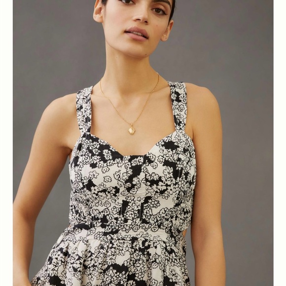 NWT Anthropologie Cotton Dress Sz M - Picture 4 of 12